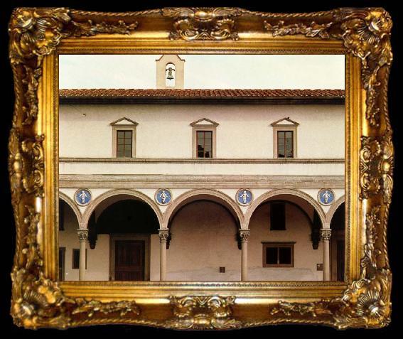framed  Filippo Brunelleschi Ospedale degli Innocenti, ta009-2